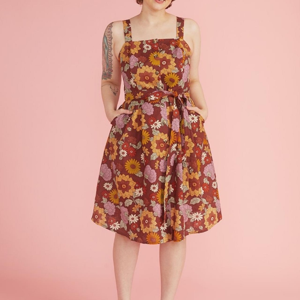 ModCloth x Princess Highway Floral Midi Dress
